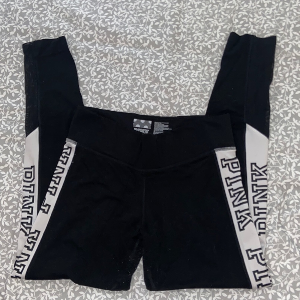 Victoria’s Secret pink black leggings